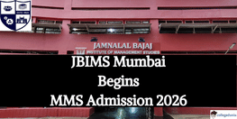 JBIMS Mumbai MMS Application 2026 Open Till May 6 For Round 2